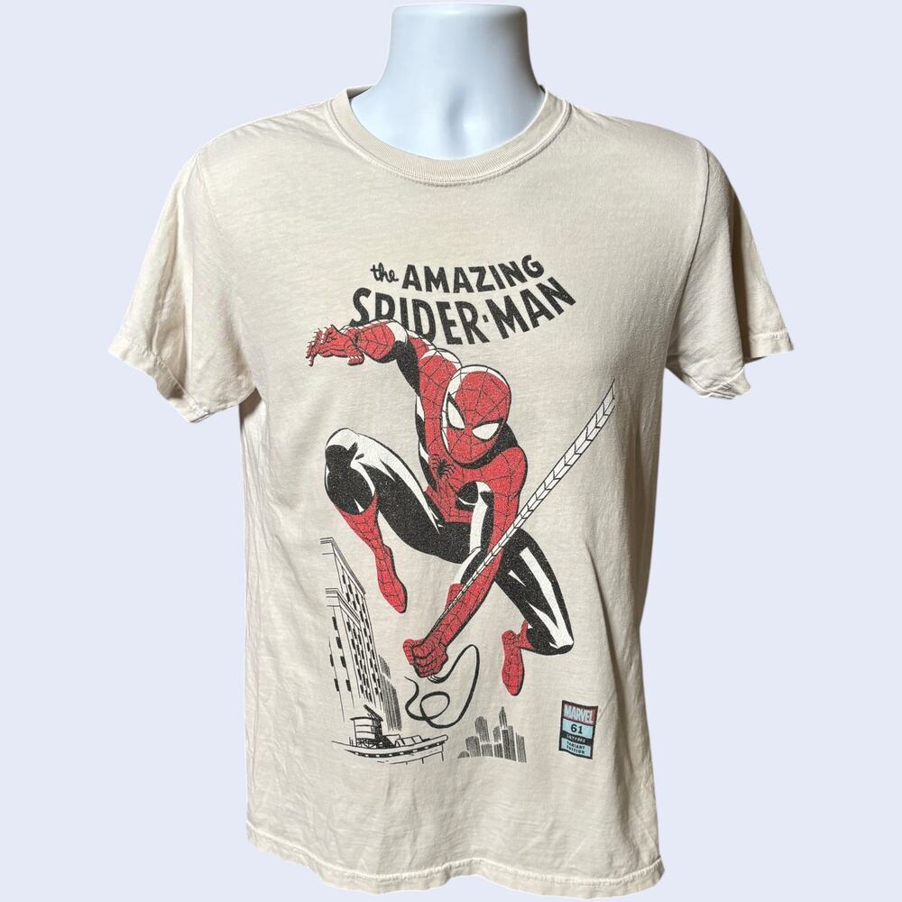 Comfort Colors S Vintage Amazing Spider-Man T-Shirt Cream Graphic